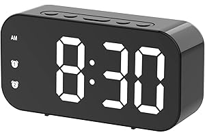 ‎JOMPARIS jomparis Wecker Digital-Digitaler Wecker Dimmbar für das Schlafzimmer,Steckbare Wecker mit Große Zahlen USB-betriebener