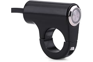 Aramox Motorcykelbrytare 22mm med Start Horn Belysning | Model A strömbrytare, på/av funktion för dimljus, blå ray-version fö