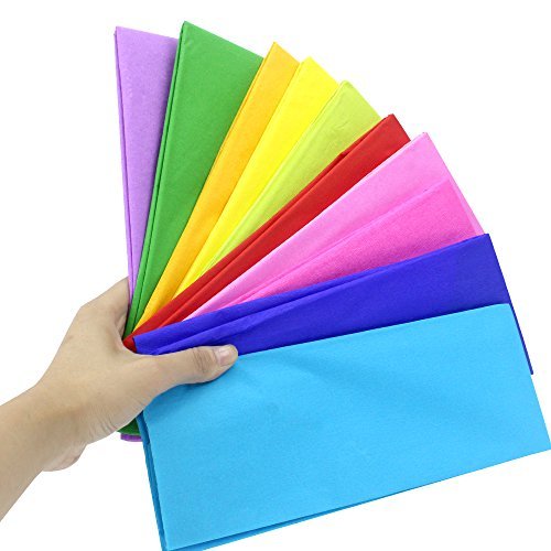 Coceca 20 Stück Bunte Krepppapier Seidenpapier 20 x 60 Zoll Hochzeit Geburtstag Party Dekorationen - 4