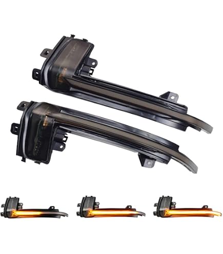 QKLsudua Luci Di Frecce Dinamiche A LED Per Specchietti Auto: Compatibili Con Audi A3, A4, A6 E Modelli S/RS (Fumé)
