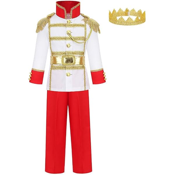 Prince Héritier - Fête d'anniversaire Couronne pour Roi Prince Costumes, carnaval, photographie | Soirée à thème, fête d'anniversaire, cosplay, présentation de la couronne sur scène