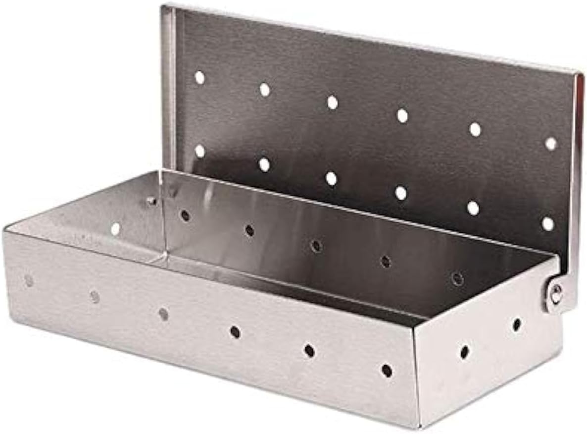 Exstream BBQ Barbecue Smoker Box For Smoking Food. Stainless Steel. For Use On Gas, Charcoal, Electric Grills & BBQs