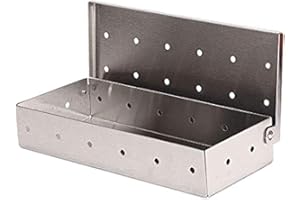 Exstream BBQ Barbecue Smoker Box For Smoking Food. Stainless Steel. For Use On Gas, Charcoal, Electric Grills & BBQs