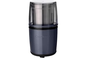 Cuisinart Moulin à épices électrique - Moulin à café, à noix, à graines pour la cuisine - Électrique - Deux bols en acier inoxydable avec couvercles de rangement - Lavable au lave-vaisselle - Bleu