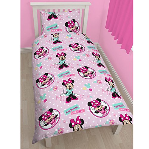 Disney Minnie Mouse Kreuzstich einzigen Dreh Duvet-Set + Disney Minnie Mouse kleine Folienaufkleber - 2