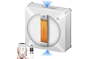 LIECTROUX Robot Laveur de Vitres YW710, Pulvérisation d'eau à 2 Voies,Moteur sans balais,Contrôle de l'application