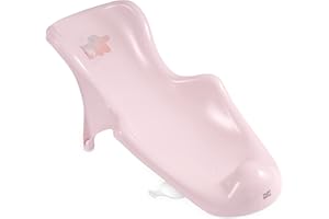 Hylat Baby Transat bain bébé - aide précieuse pour le bain des nourrissons et des bébés de la naissance à environ 6 mois, Couleur:rose, Motif:Friends