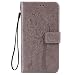 Produktbild Nancen Wallet Case Tasche Hülle für LG G4 / H818 (5,5 Zoll) Flip Schutzhülle Zubehör Lederhülle mit Silikon Back Cover PU Leder Handytasche im Bookstyle Stand Funktion , Schmetterling Schnalle Magnet , Baum und Katze Muster Flip Funktion Kartenfächer Etui Schale ,Schütze Dein Telefon