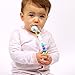 Baby Dummy Pacifier Clip / Teether Beads- 2 Silicone Dummy Holders - Fun, Colourful and BPA - Free - Unisex Pacifier Holder for Boys or Girls
