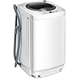 COSTWAY 2 in 1 Portable Washing Machine - 6/10 Programs, Adjustable Water Level, Fully Automatic Compact Washer Spin Dryer with Drain Pump for Apartment Dorm (3.5kg Load, 6 Program, 3 Water Level)