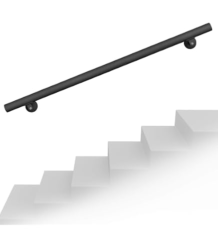 Positano Schmiedeeiserner Handlauf – Mit Igel-Muster, Länge 280 Cm, Ø 25 Mm, Für Innen/Außen