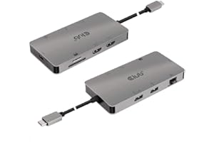CLUB 3D USB 3.2 GEN1 USB 3.2 Gen1 typ C 8-w-1 Hub PD Charging