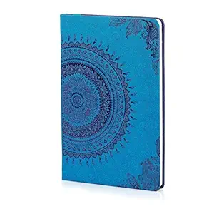 Doodle Ethnic Motif Hard Bound Undated A5 Notebook Diary (200 Ruled Pages, 5.5 X 8.5 Inches, 80 GSM) Diary for Writing, Gift for Friend, Personal Diary