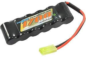 Voltz 1700mAh 7.2v NiMH RC Car Straight Stick Battery Pack w/Mini Tamiya Plug