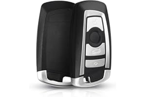 KUYUANSU Llave Inteligente de Repuesto de 4 Botones para BMW CAS4 F 3 5 7 Series E90 E92 E93 X5 F10 F20 F30 F40 Funda para la Llave remota del Coche
