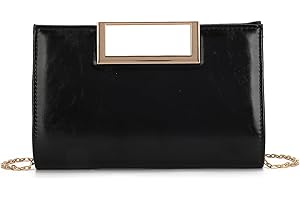 EVEOUT PU Leder Clutch Tasche mit Abnehmbarer Kette Elegante Damen Abendtasche für Hochzeiten,Partys,Abendessen & Alltag