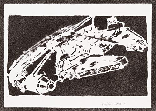 Poster Faucon Millenium STAR WARS Affiche Handmade Graffiti Street Art - Artwork