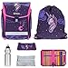 Produktbild 6 T Set: HERLITZ Schulranzenset Schulranzen Tornister MIDI PLUS Ranzen + Flasche + Regenschutz (UNICORN Night 708)