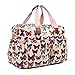 Miss Lulu 4 Piece Butterfly Baby Nappy Changing Bag Set (Pale Pink)