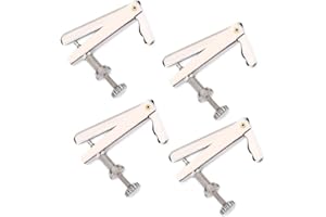 Bnineteenteam Regolatore di accordature per Violoncello 4 Pezzi, regolatori di Corde Metalliche Regolatore di precisione per Violoncello per Violoncello 3/4 4/4 Accessori per Prestazioni