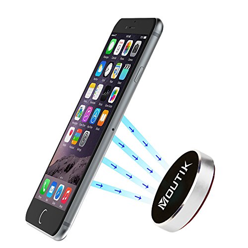 MoutikÂ® Supporto Smartphone Magnetico Adesivo Universale Auto Magnete Portable per iPhone7 / 7plus/ 6s/ iPhone 6 / 6 Plus/ 6s Plus / 5 / 5S / 5C / 4 / 4S, Samsung Galaxy S6 / S5 / S4