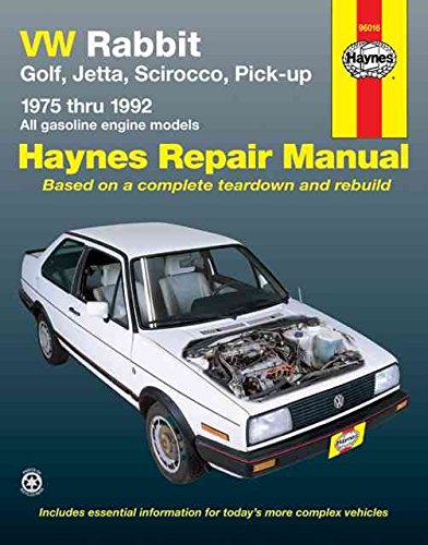 [(VW Rabbit, Golf, Jetta, Scirocco, Pick-up (1975-1992) Automotive Repair Manual)] [By (author) A. K. Legg ] published on (September, 1988) en ligne