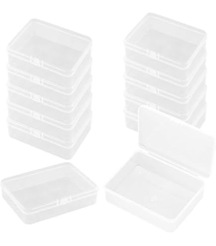 WYAN 2 Stuks A4 Organizer Box, Opbergdoos, Rechthoekige Plastic Doos, Sieradenkistje, Gebruikt om Spullen in op te Bergen