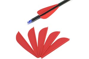 Jerliflyer 50PCS 1,75 Pouce Flèche Plume, Flèche Plume Plume Volante Plume De Dinde Naturelle Tir À l'arc DIY Flèche