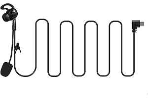 GaiRen USB C Right-Ear Referee Headset, Earpiece with Mic Fit for Upgraded V6 Pro V4 Plus Soccer Football Coach Intercom Radio