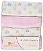 Luvable Friends 4-Pack Birdseye Prefold Cloth Diapers, Pink