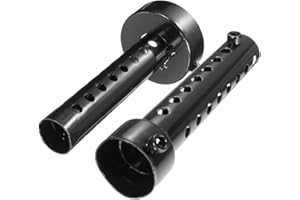 Silencieux moto, Kacepar 35mm DB Killer Muffler Baffle, Universal Exhaust Pipe Silencer Noise Canceller, Can Noise Muffler Removable Silencer, Black, 2 Piece