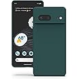 YATWIN Silicone Case Soft-Touch, Shockproof, DustProof, Antiskid Full Body Armour Phone Cover for Google Pixel 7 5G - Dark Green