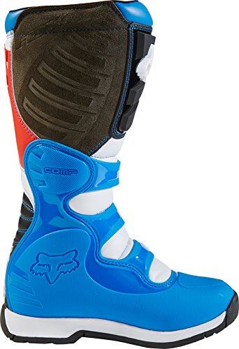 fox comp 5 boots red and blue