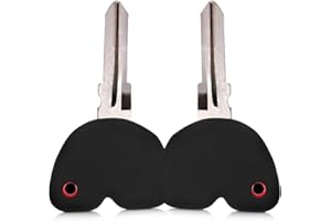 ‎KWMOBILE kwmobile Silicone Cover for Piaggio Vespa Motorcycle Key - Protective Soft Case Skin Protector for Motorcycle Remote Key Fob - Black