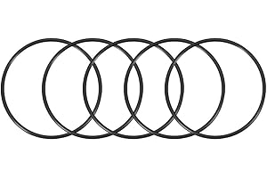 TA-VIGOR 5Pcs Nitrile Rubber O-Rings, 130mm OD 120mm ID 5mm Width Rubber Washers Spacer O-Rings Gasket kit, Metric Sealing Gasket for Hose, Faucet, Automotive, Plumbing