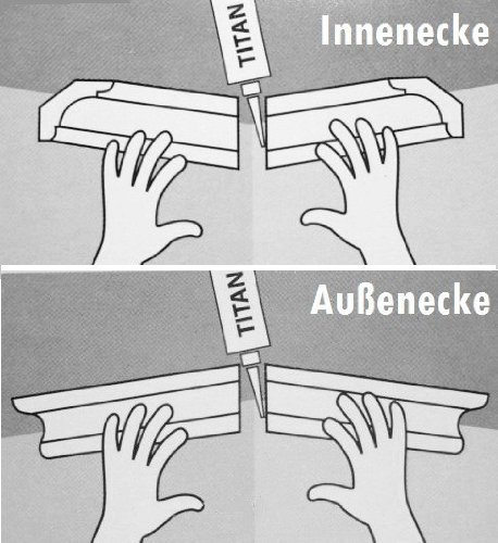 Innenecke Außenecke Stuckdekor Dekor für Stuckleiste Zierleiste E-4, NK-E-4 - 3