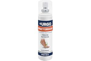 Urgo - Spray fungicida antiséptico - Elimina los hongos y las bacterias del mal olor - Efecto refrescante con mentol - 125 ml