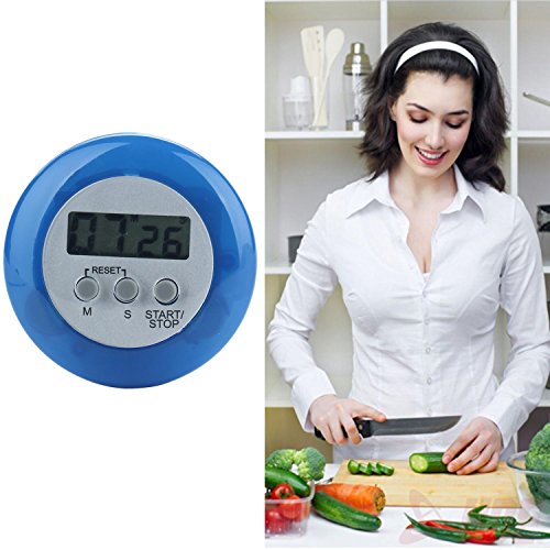 niceeshop(TM) Mini Rund LCD Digital Kochen Küche Countdown Wecker,Blau - 4
