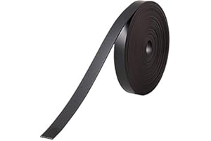 Nobo Ruban Autocollant Magnétique, 10 mm x 10 m, Noir, 1901053
