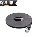 Produktbild Cat 6 Ethernet Kabel 5 m schwarz (bei CAT5e Preis, sondern höhere Bandbreite) CAT6 Flach Internet Netzwerk Kabel für High Speed Gigabit LAN für Router/Modem/Patch Panel Brand Name: CableMonsta