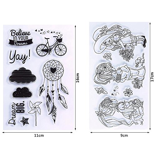 calistouk Fantastische DIY Transparente Dichtung für Foto Alben verziert, Traumfänger - 4