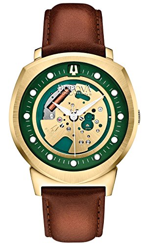 Bulova Accutron 2 Unisex-Armbanduhr Analog Quarz Leder 97A110