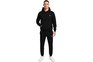Bahob® Mens Tracksuit Set Full Sleeve Fleece Hoodie Top Bottoms Joggers for Men Tracksuit Sets Gym Exercise Running Sport Activewear Set S-3XL