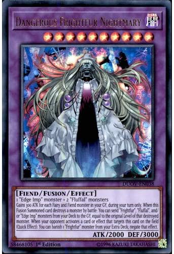 DUOV-EN038 1st Ed Dangerous Frightfur Nightmary Ultra Rare Card Duel Overload Yu-Gi-Oh Single Card