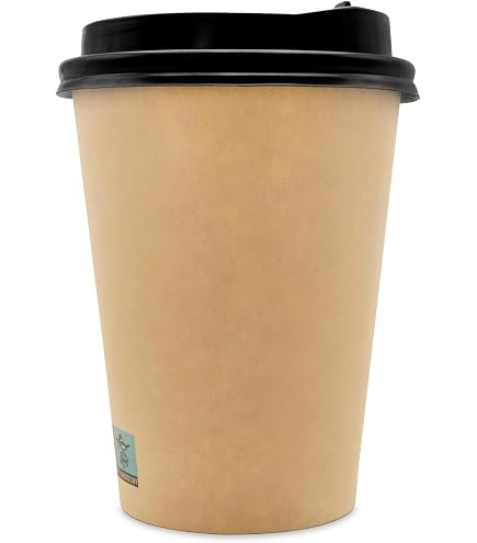 GREENBOX Pappdeckel Für To-Go-Becher – 25 Stk., 9,1 Cm, PLA-beschichtet, Dampfdurchlässig