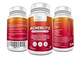 #1 Acneblitz for Fighting Spots, Blemishes and Oily Skin MADE IN UK with Pantothenic Acid, Collagen, Zinc, and Co-enzyme Q10