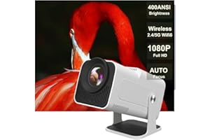 Projecteur HY320 avec Android TV, natif 1080P 4K, Vision Beamer Portable, Connexion bidirectionnelle avec WiFi et Bluetooth, LYNCAST