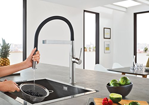 Grohe Essence Einhand-Spültischbatterie mit herausziehbarer Profibrause, DN 15, 1 Stück, Chrom, 30294000 - 4