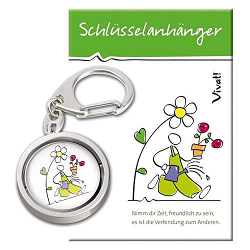 Preisvergleich Produktbild Schlüsselanhänger 'Jede Zeit ist ein Geschenk'