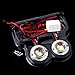 Produktbild Car Truck 2 LED Round Strobe Flash Emergency Driving White 12V 5W Light